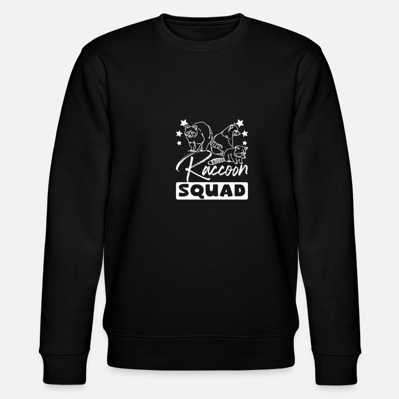 Raccoon squad - Stanley/Stella Unisex Bio-Sweatshirt CHANGER  - Schwarz