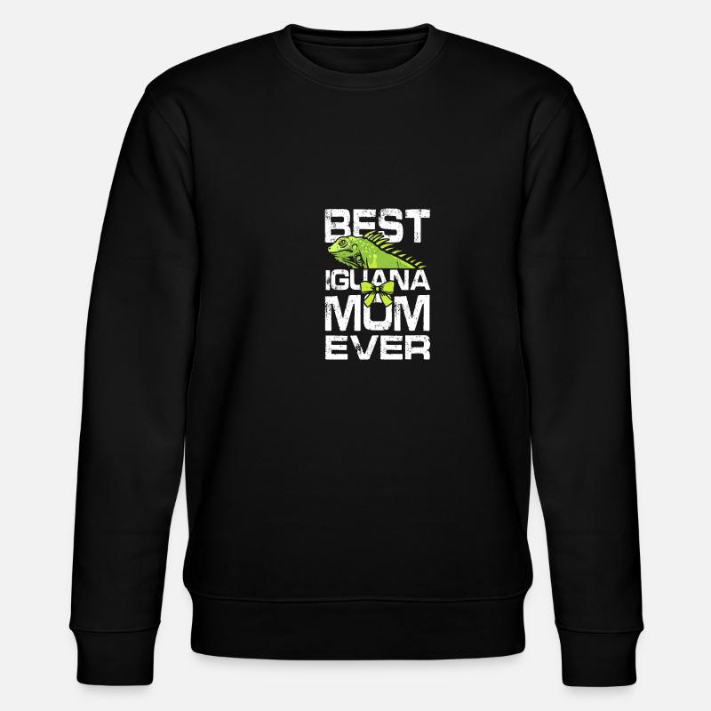 Best Iguana mom ever - Stanley/Stella Unisex Bio-Sweatshirt CHANGER  - Schwarz