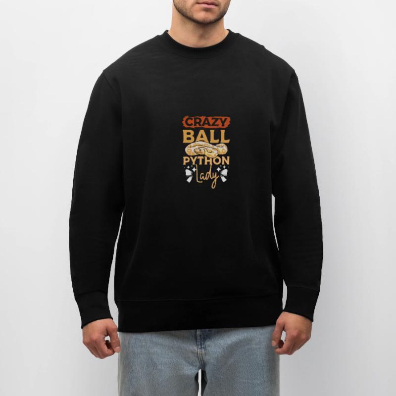 Crazy Ball python lady Stanley/Stella Unisex Bio-Sweatshirt CHANGER 