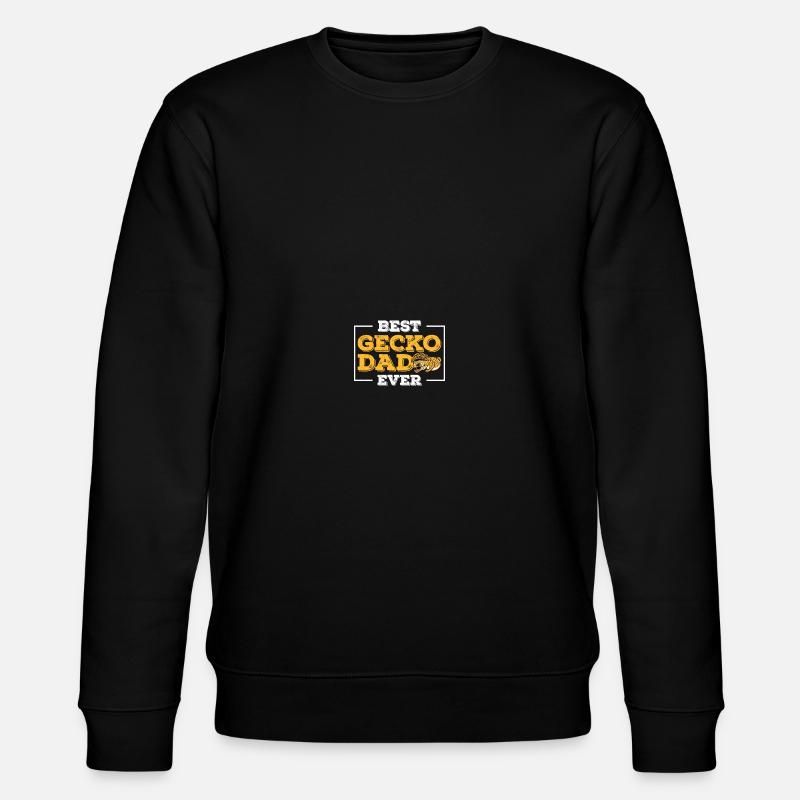 Reptile Lizard Leopard Gecko - Stanley/Stella CHANGER Unisex Organic Sweatshirt - black