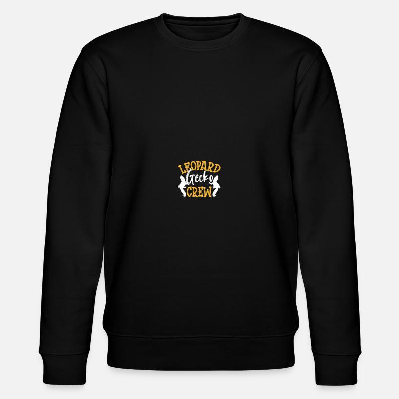 Reptile Lizard Leopard Gecko - Stanley/Stella CHANGER Unisex Organic Sweatshirt - black