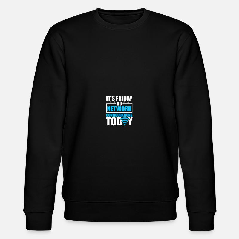 Computer-Netzwerktechnik Netzwerkingenieur - Stanley/Stella Unisex Bio-Sweatshirt CHANGER  - Schwarz