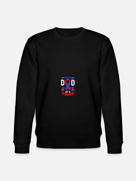 Angeborener Herzfehler CHD-Bewusstsein - Stanley/Stella Unisex Bio-Sweatshirt CHANGER  - Schwarz