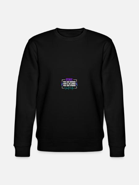 Sunflower Suicide Prevention Suicide Education - Stanley/Stella CHANGER Unisex Organic Sweatshirt - black