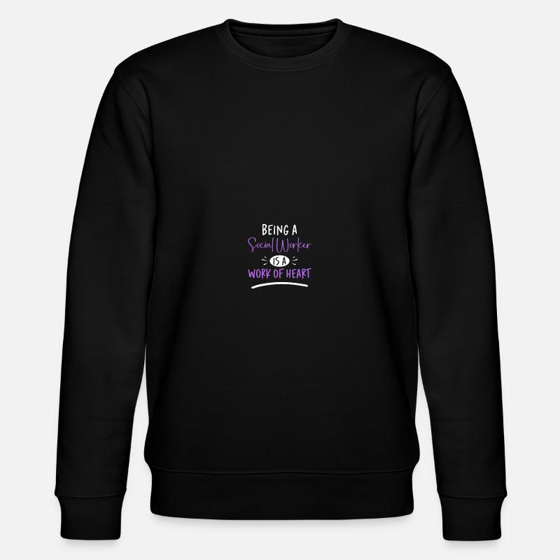 School Social Worker - Stanley/Stella CHANGER Unisex Organic Sweatshirt - black