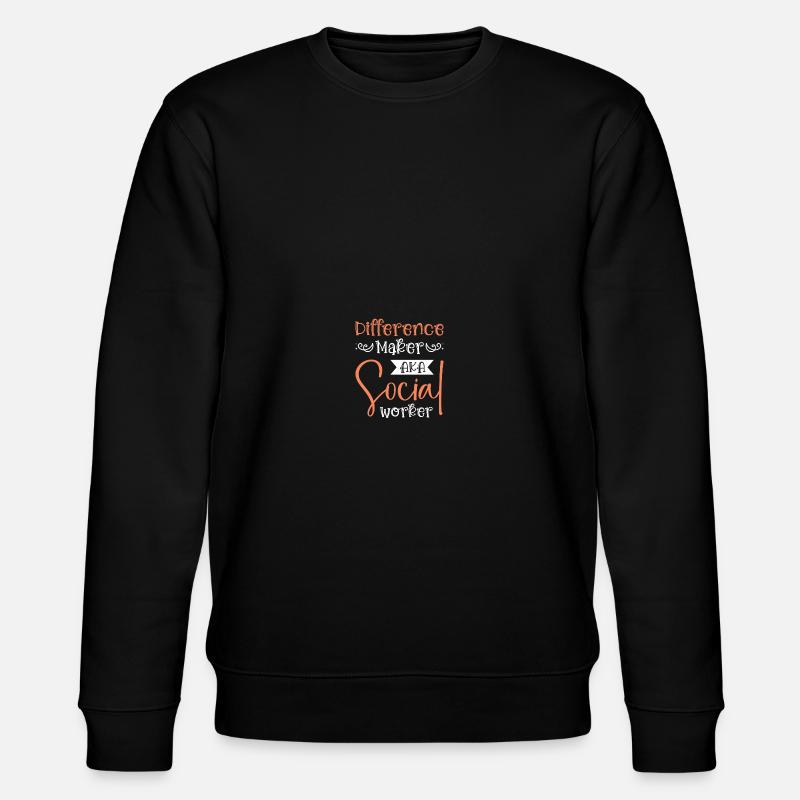 School Social Worker - Stanley/Stella CHANGER Unisex Organic Sweatshirt - black