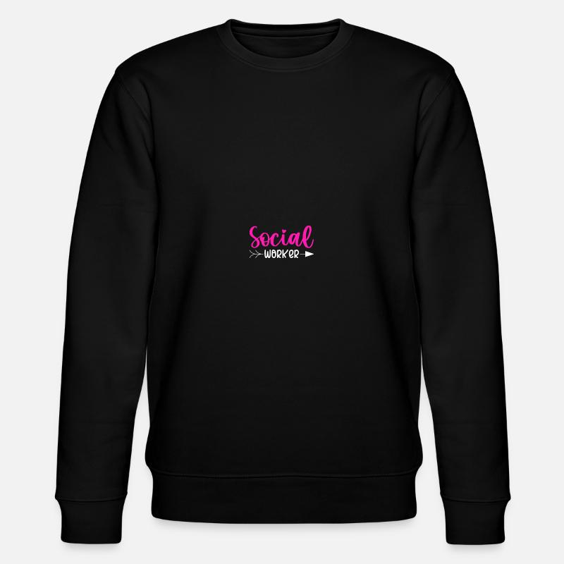 School Social Worker - Stanley/Stella CHANGER Unisex Organic Sweatshirt - black
