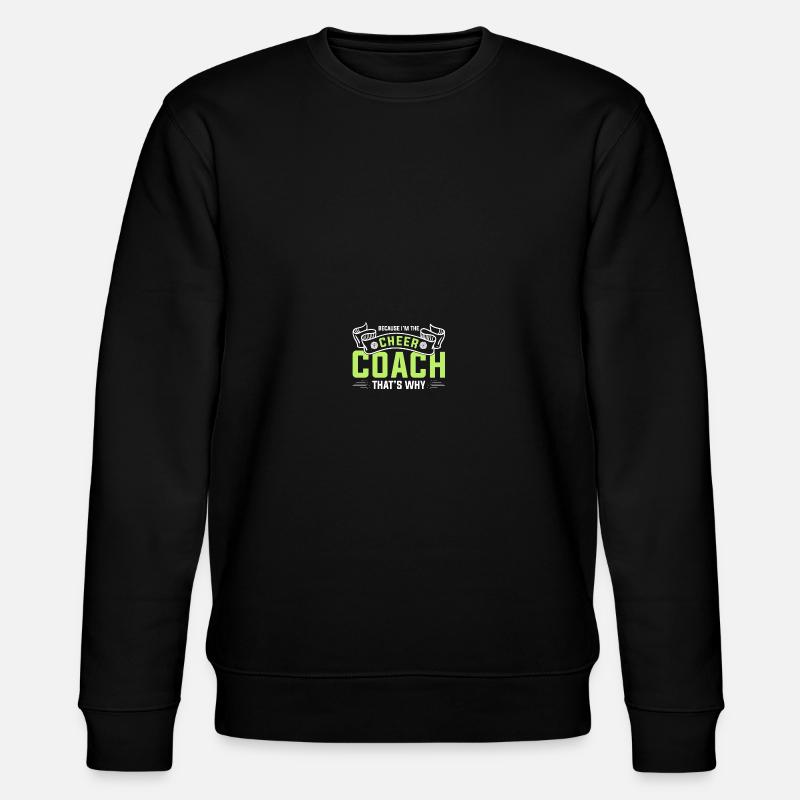 Cheerleading Coach Cheer Coach - Stanley/Stella CHANGER Unisex Organic Sweatshirt - black