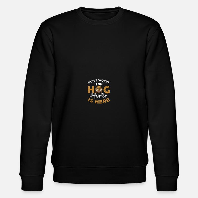 Hog Hunter Schweinejagd - Stanley/Stella Unisex Bio-Sweatshirt CHANGER  - Schwarz