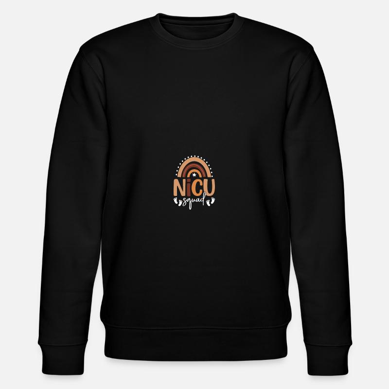 NICU-Schwester - Stanley/Stella Unisex Bio-Sweatshirt CHANGER  - Schwarz