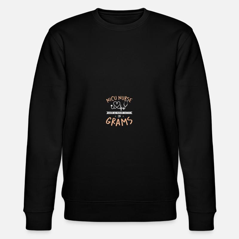 NICU-Schwester - Stanley/Stella Unisex Bio-Sweatshirt CHANGER  - Schwarz