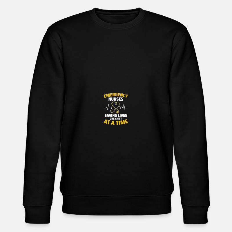 ER Krankenschwester Notfall Krankenschwester - Stanley/Stella Unisex Bio-Sweatshirt CHANGER  - Schwarz
