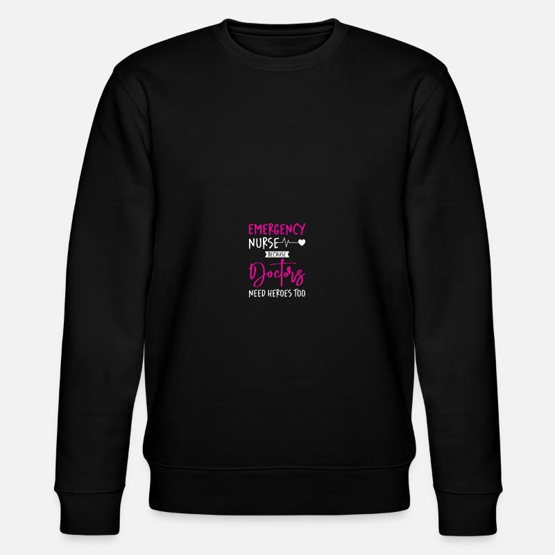 Infirmière d’urgence Infirmière d’urgence - Sweat bio CHANGER Stanley/Stella Unisexe - noir