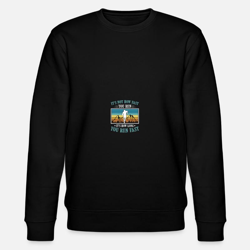 Langlauf Läufer Langlauf - Stanley/Stella Unisex Bio-Sweatshirt CHANGER - Schwarz