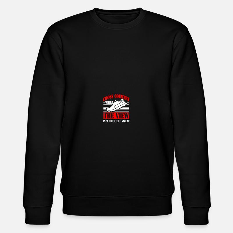 Langlauf Läufer Langlauf - Stanley/Stella Unisex Bio-Sweatshirt CHANGER  - Schwarz