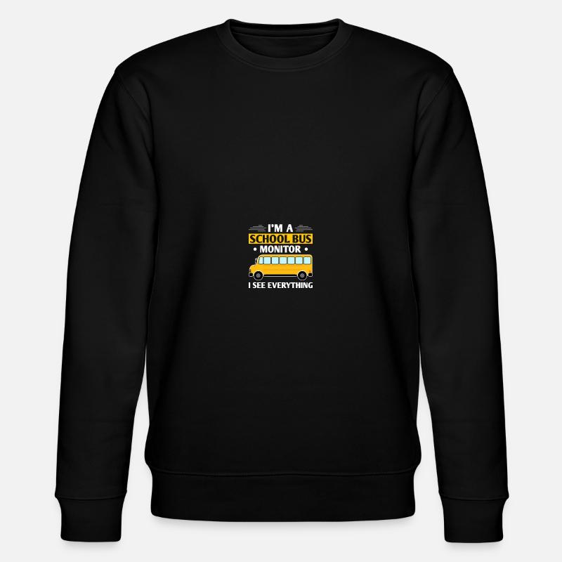 Moniteur d’autobus scolaires - Sweat bio CHANGER Stanley/Stella Unisexe - noir