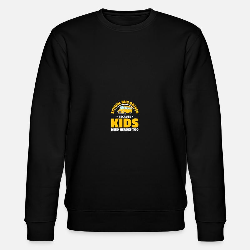 Busfahrer Schulbusfahrer - Stanley/Stella Unisex Bio-Sweatshirt CHANGER  - Schwarz