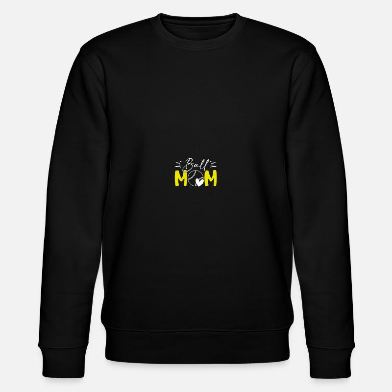 Baseball Softball Mama - Stanley/Stella Unisex Bio-Sweatshirt CHANGER  - Schwarz