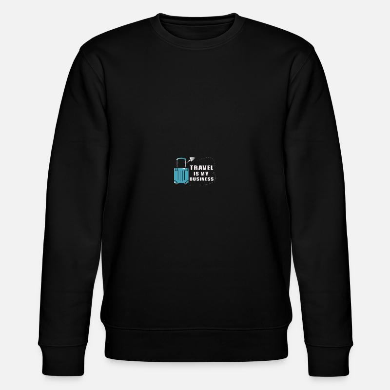 Urlaubsplaner Reisebüro Reisebüro - Stanley/Stella Unisex Bio-Sweatshirt CHANGER - Schwarz