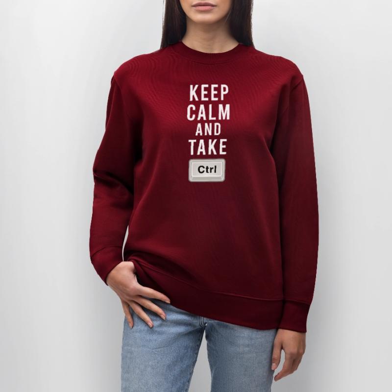 Keep Calm And Take Control - Ctrl - Programmierung Stanley/Stella Unisex Bio-Sweatshirt CHANGER 