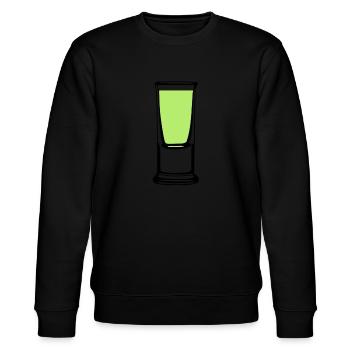 Schnapsglas - Stanley/Stella Unisex Bio-Sweatshirt CHANGER  - Schwarz - Vorne - Nik (191cm) & Marisol (170cm)
