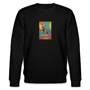 Boulder-Pavian - Stanley/Stella Unisex Bio-Sweatshirt CHANGER  - Schwarz - Vorne - Nik (191cm) & Marisol (170cm)