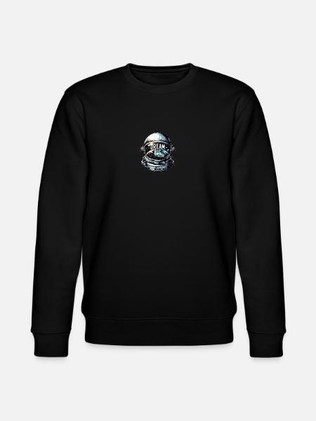 Dream Big - Astronaut Illustration - Stanley/Stella CHANGER Unisex Organic Sweatshirt - black