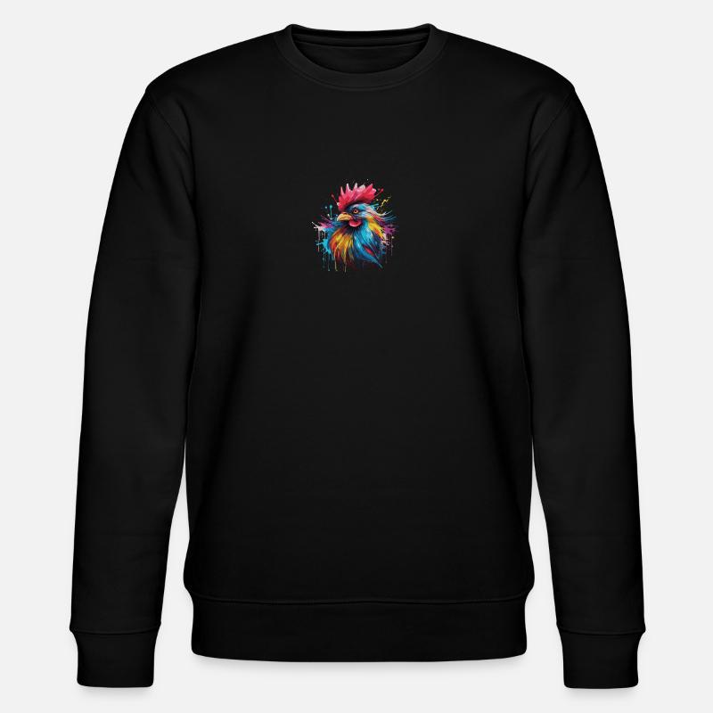 A proud rooster - Stanley/Stella CHANGER Unisex Organic Sweatshirt - black