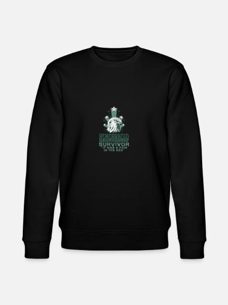 Hemorrhoid Survivor - Stanley/Stella CHANGER Unisex Organic Sweatshirt - black
