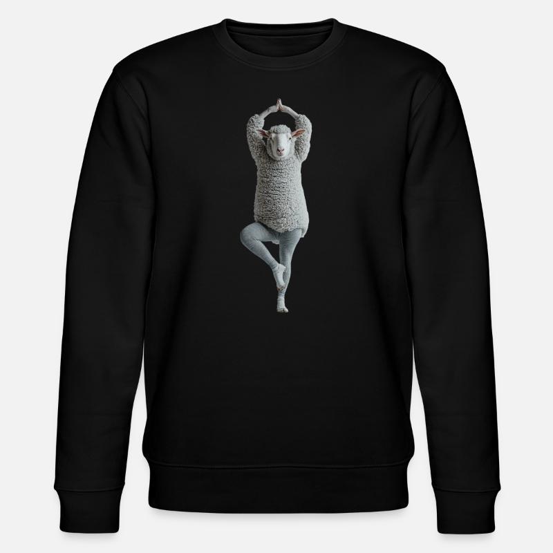 Schaf - Stanley/Stella Unisex Bio-Sweatshirt CHANGER  - Schwarz
