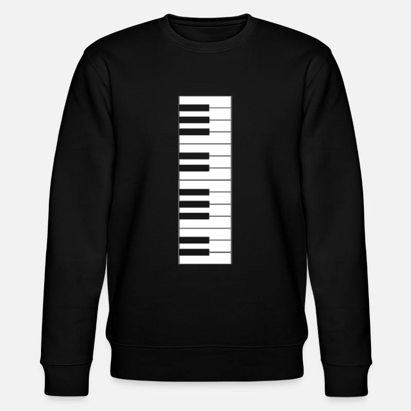 Clavier de piano - Sweat bio CHANGER Stanley/Stella Unisexe - noir