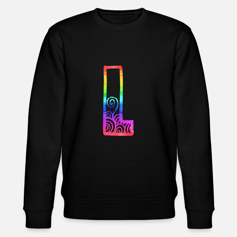 regenbogen l - Stanley/Stella Unisex Bio-Sweatshirt CHANGER  - Schwarz