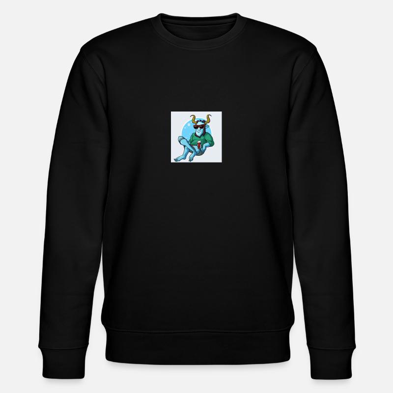 Krampus Percht Devil 2303 - Stanley/Stella CHANGER Unisex Organic Sweatshirt - black