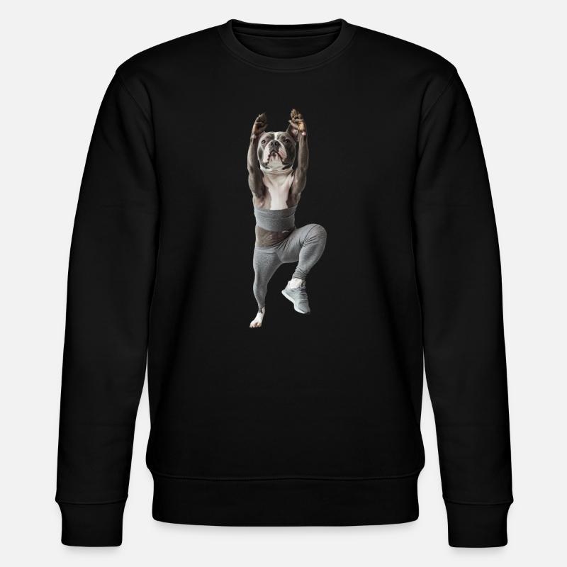 Staffordshire Bullterrier - Stanley/Stella Unisex Bio-Sweatshirt CHANGER - Schwarz