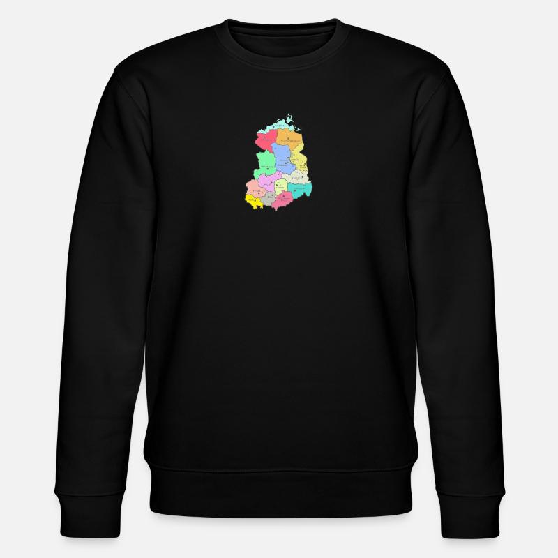 Carte de la RDA - Sweat bio CHANGER Stanley/Stella Unisexe - noir