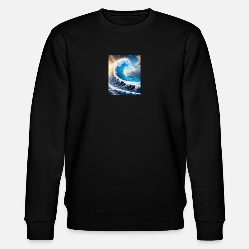 The perfect wave - Stanley/Stella Unisex Bio-Sweatshirt CHANGER  - Schwarz