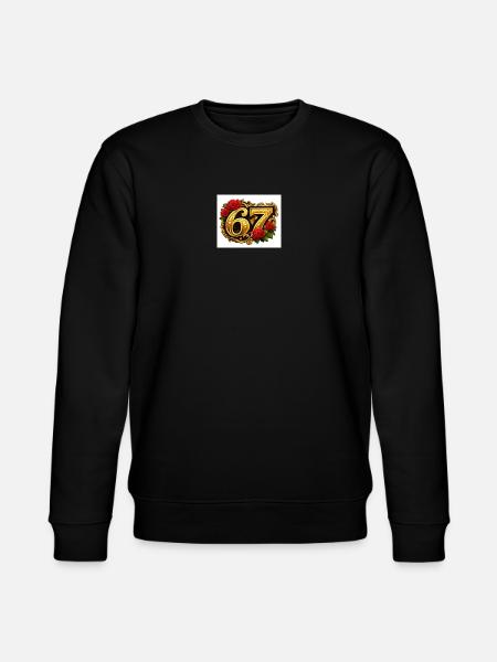 Golden67 Rose Frame - Stanley/Stella CHANGER Unisex Organic Sweatshirt - black