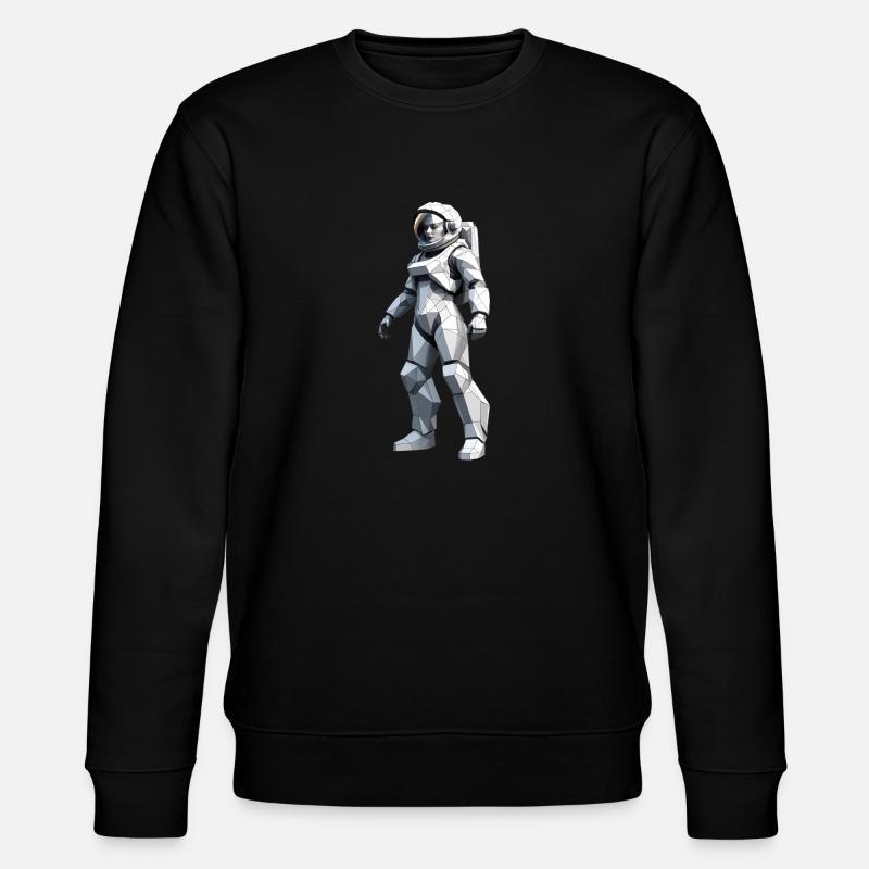 Astronaut - Beruf Design Sticker - Stanley/Stella Unisex Bio-Sweatshirt CHANGER  - Schwarz