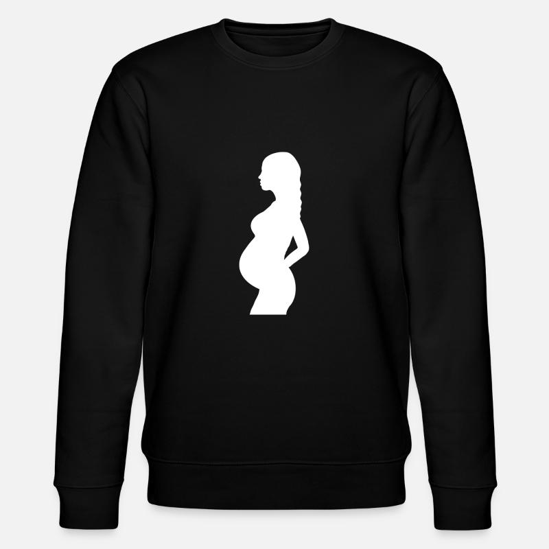 Schwanger - Stanley/Stella Unisex Bio-Sweatshirt CHANGER - Schwarz