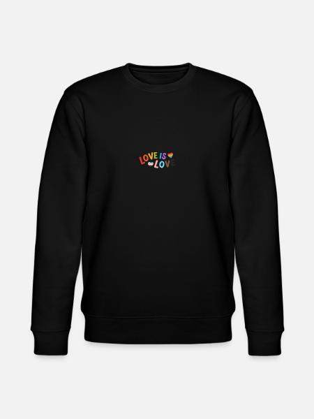 Love is Love - Stanley/Stella Unisex Bio-Sweatshirt CHANGER - Schwarz