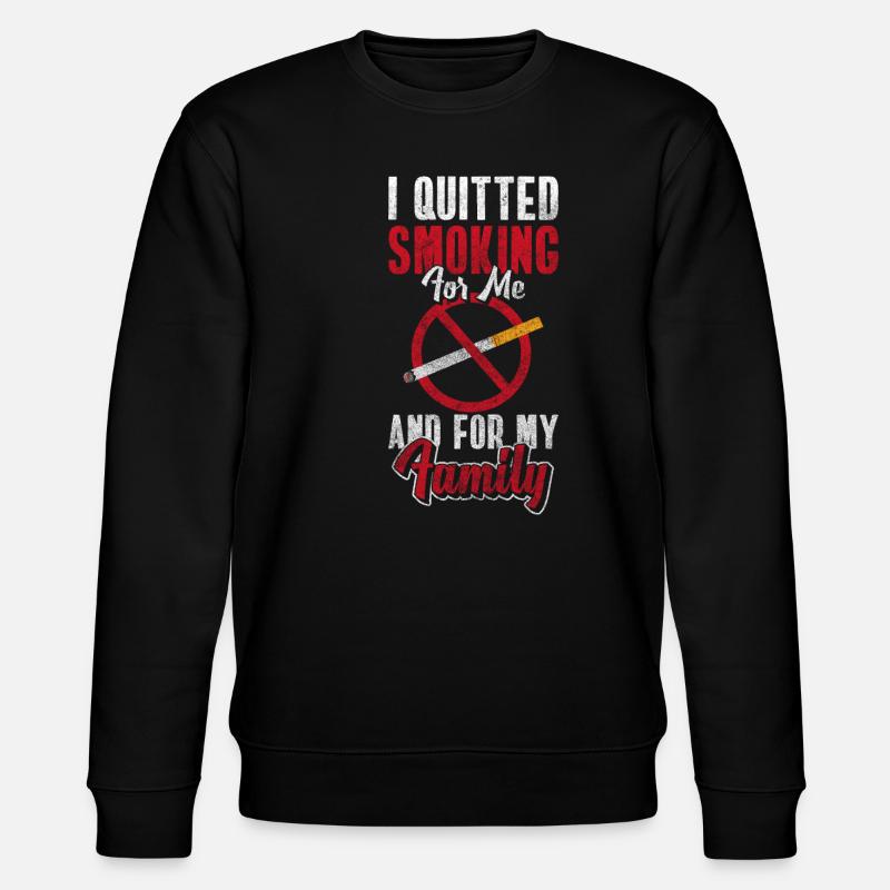 Smoking Smoking Break Consumption - Stanley/Stella CHANGER Unisex Organic Sweatshirt - black