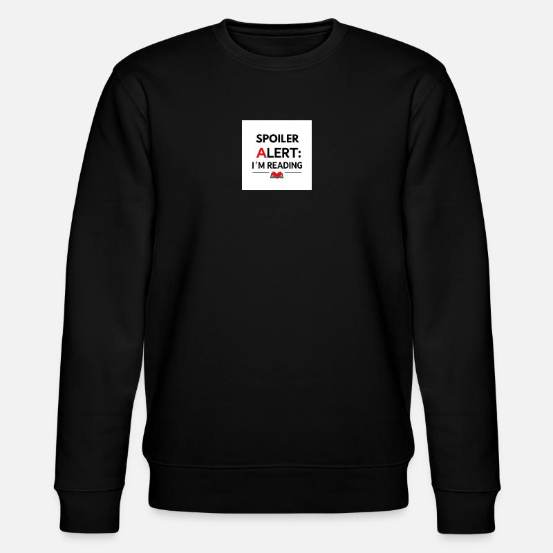 Spoiler: Ich lese gerade - Stanley/Stella Unisex Bio-Sweatshirt CHANGER - Schwarz