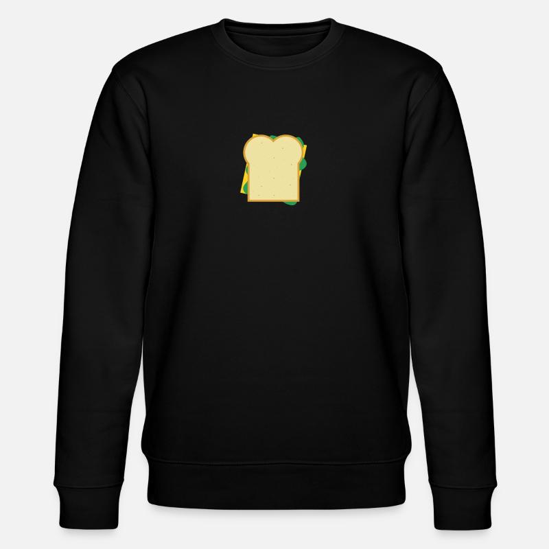 Käsebrot - Stanley/Stella Unisex Bio-Sweatshirt CHANGER  - Schwarz
