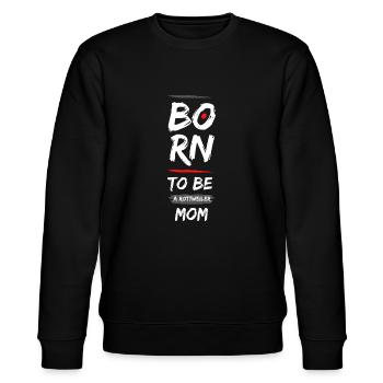 Born to be a Rottweiler - Stanley/Stella Unisex Bio-Sweatshirt CHANGER  - Schwarz - Vorne - Nik (191cm) & Marisol (170cm)