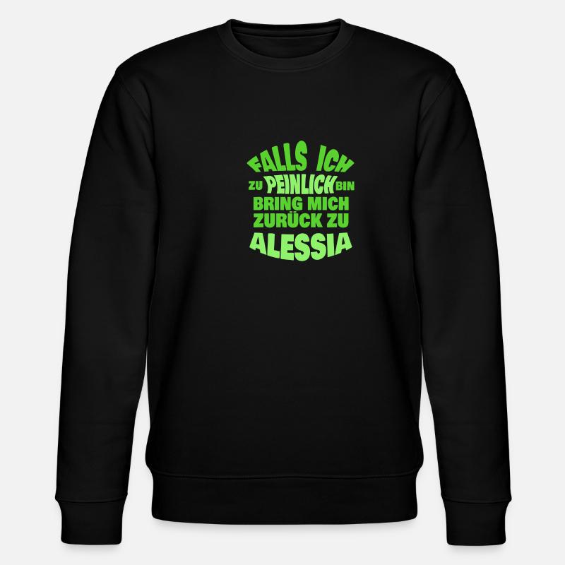 Alessia - Stanley/Stella Unisex Bio-Sweatshirt CHANGER  - Schwarz