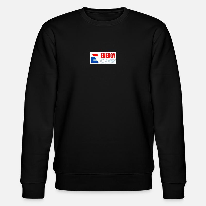Energy Crew logo 2 - Stanley/Stella CHANGER Unisex Organic Sweatshirt - black