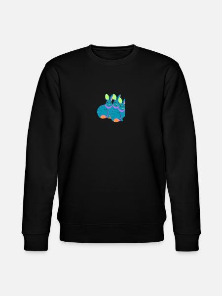 Rabbit family - Stanley/Stella CHANGER Unisex Organic Sweatshirt - black