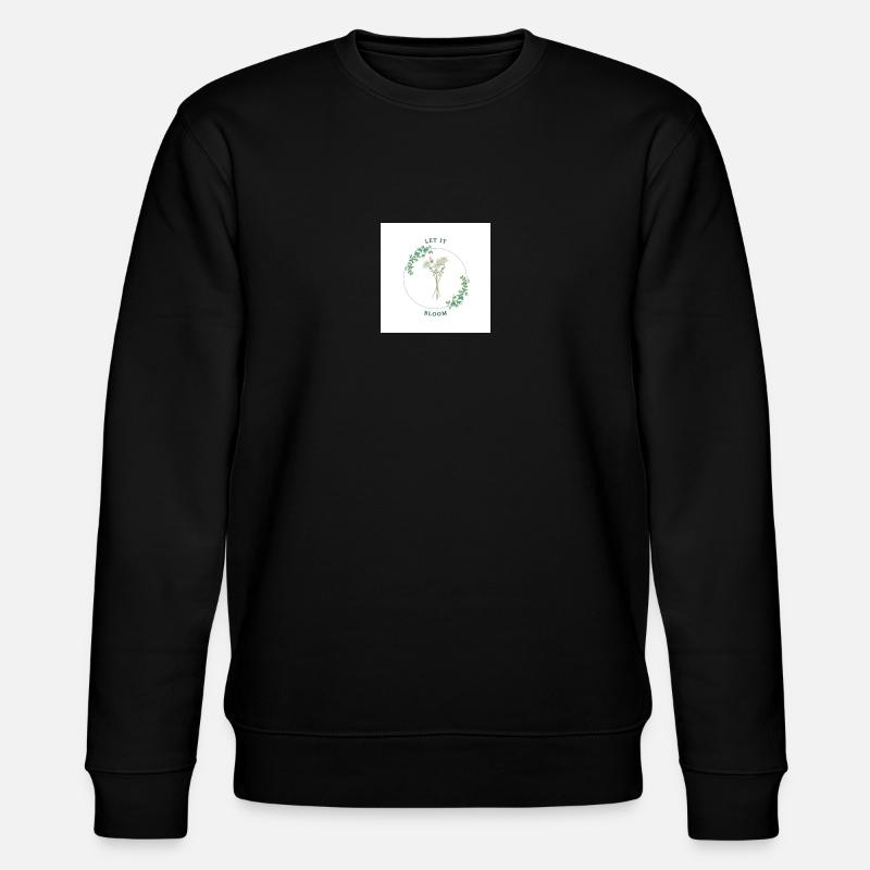 Imprimé fleuri - Sweat bio CHANGER Stanley/Stella Unisexe - noir