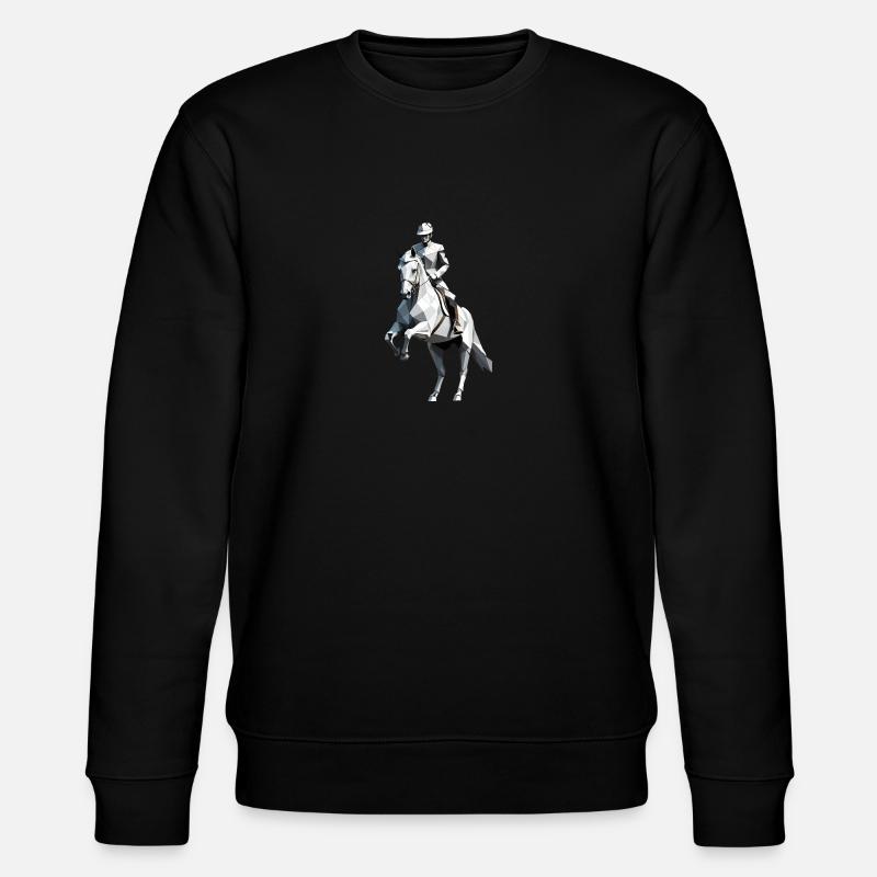 Low Poly Reiter - Ballett Design - Stanley/Stella Unisex Bio-Sweatshirt CHANGER  - Schwarz