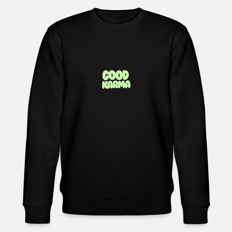 Good Karma light green - Stanley/Stella Unisex Bio-Sweatshirt CHANGER  - Schwarz